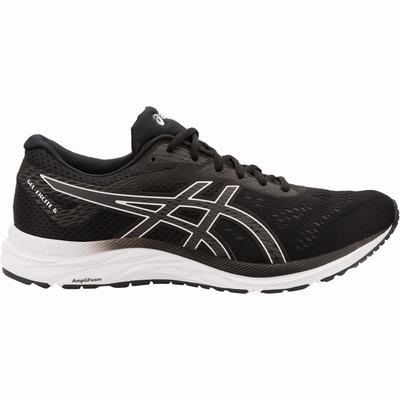 Asics Gel-Excite 6 (4E) - Miesten Juoksukengät - Mustat/Valkoinen